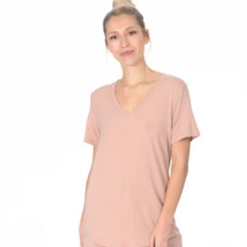 Paper Label Evelyn Sweetheart Tee Mineral Pink - Victoria's Attic