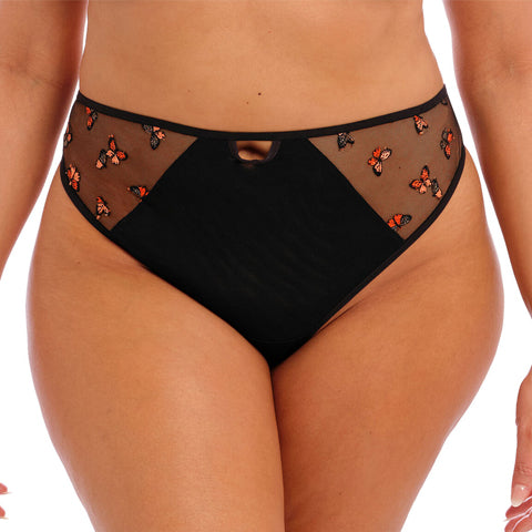 Elomi Sachi Thong Black Butterfly - Victoria's Attic