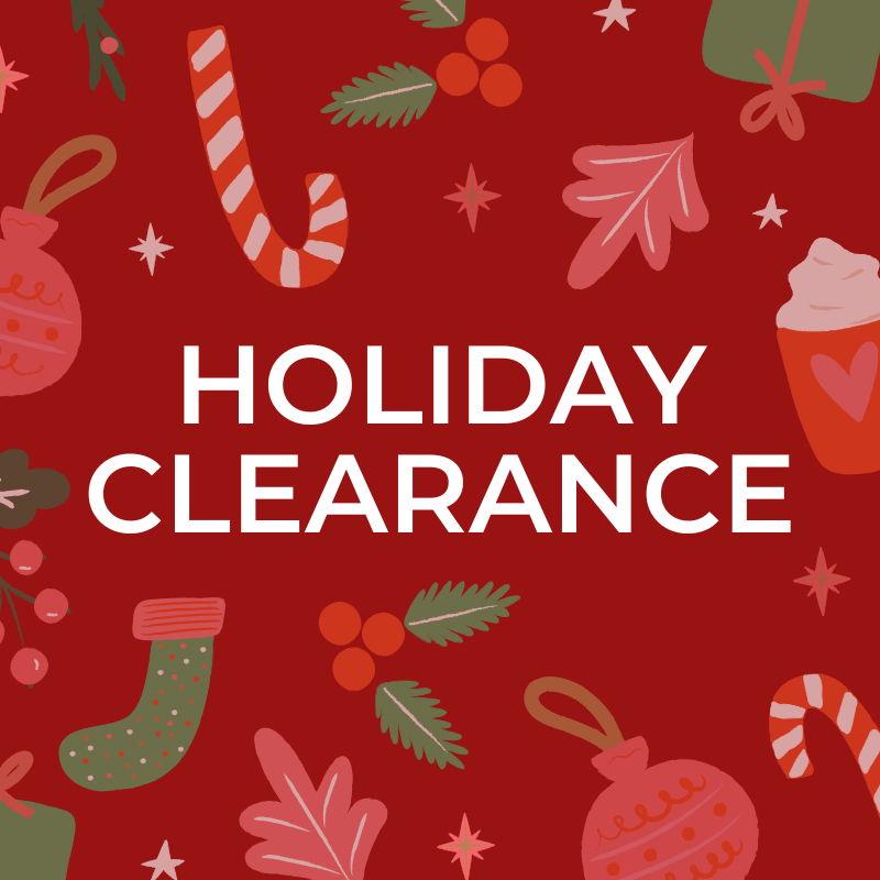 white text spelling "CLEARANCE" on red background