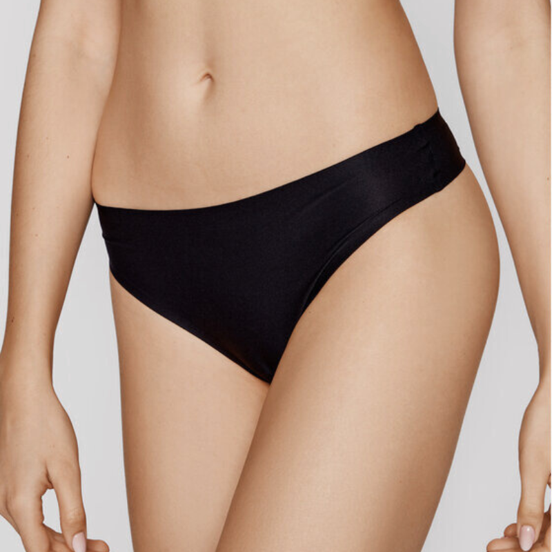 Cacique + Metallic Foil Mid-Waist Strappy-Back Cheeky Panty