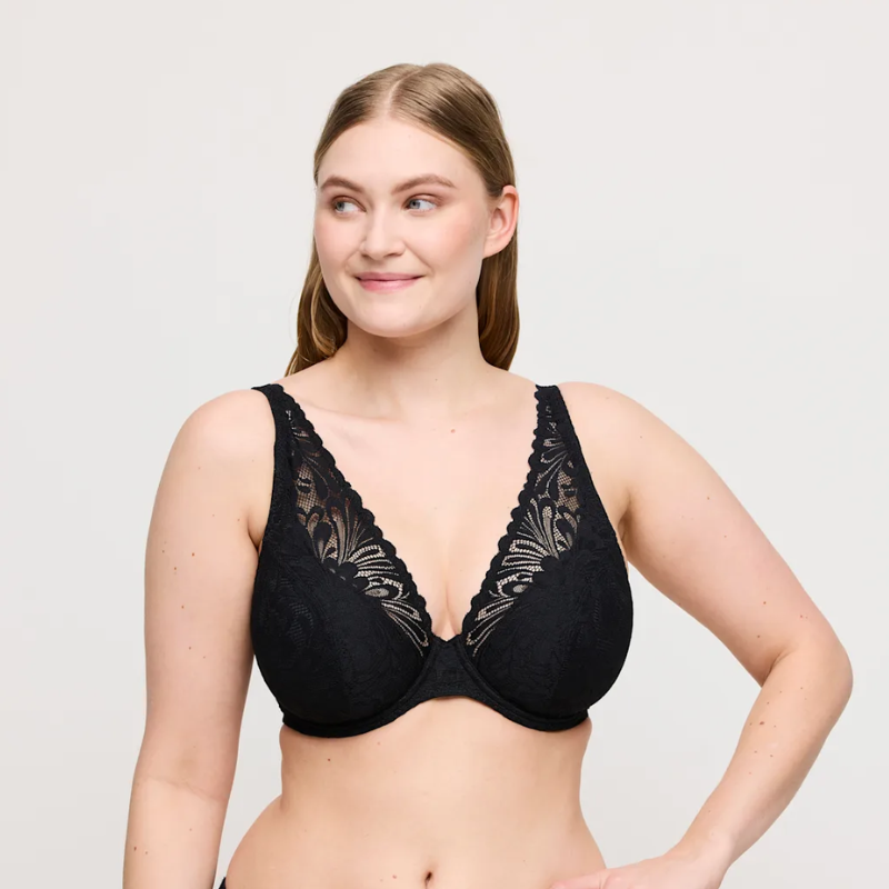 Prima Donna Twist Rupi Half Padded Plunge Bra Black