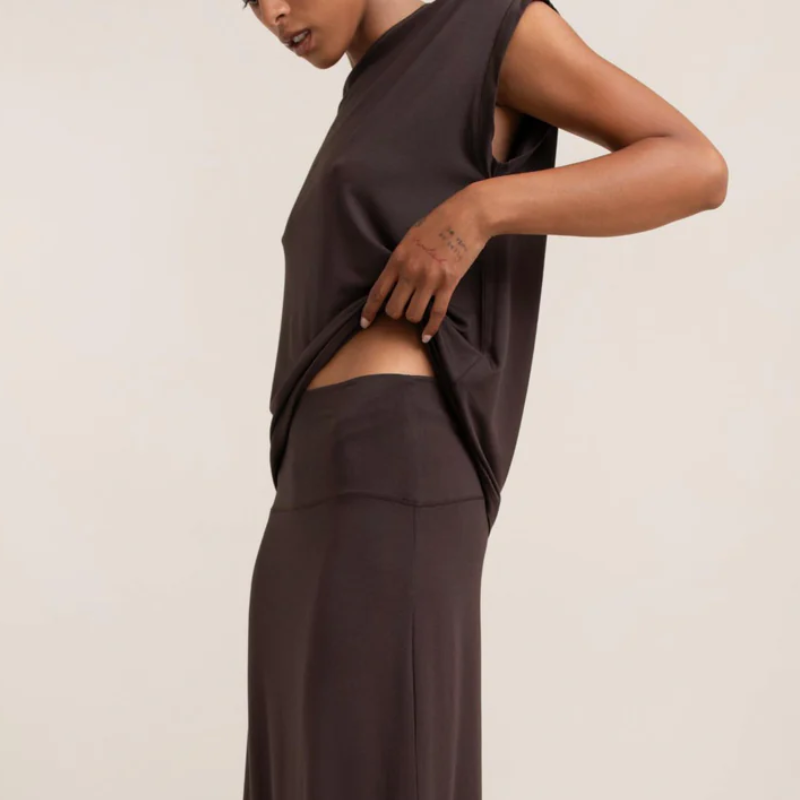 Paper Label Tilda Sleeveless Shirt Chocolate Torte - Victoria's Attic
