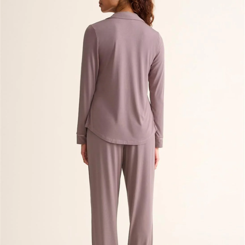 Fleur't Long PJ Set Cappucino - Victoria's Attic