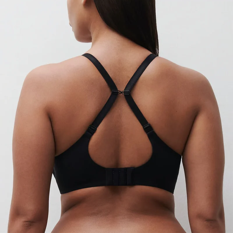 Chantelle Norah Chic Plunge T Shirt Bra Black - Victoria's Attic