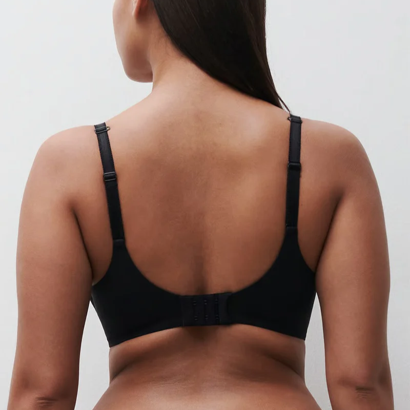 Chantelle Norah Chic Plunge T Shirt Bra Black - Victoria's Attic