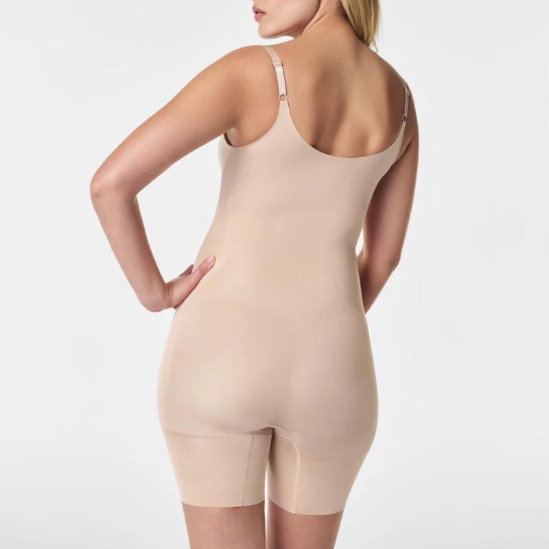 Spanx OnCore Sculpting Open-Bust Mid-Thigh Bodysuit - Victoria's Attic