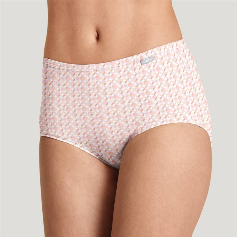 Jockey Supersoft Brief 3 Pack Pastel Pinwheel / Sand / Frosty Pink - Victoria's Attic