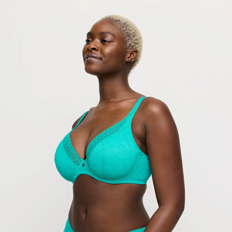 Prima Donna Twist Palermo Half Padded Plunge Bra Sunny Teal - Victoria's Attic
