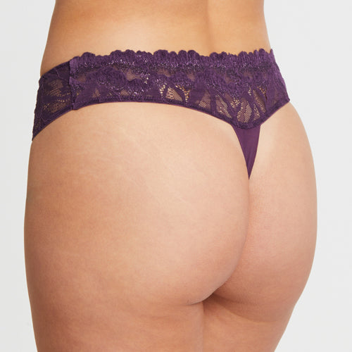 Montelle Royale Lace Thong Pinot - Victoria's Attic