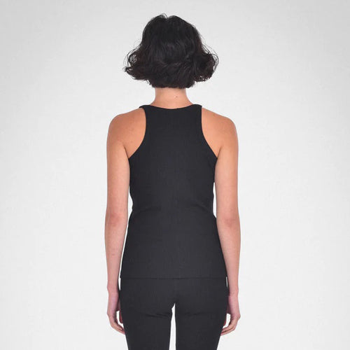 Paper Label Olivia Tank Black - Victoria's Attic