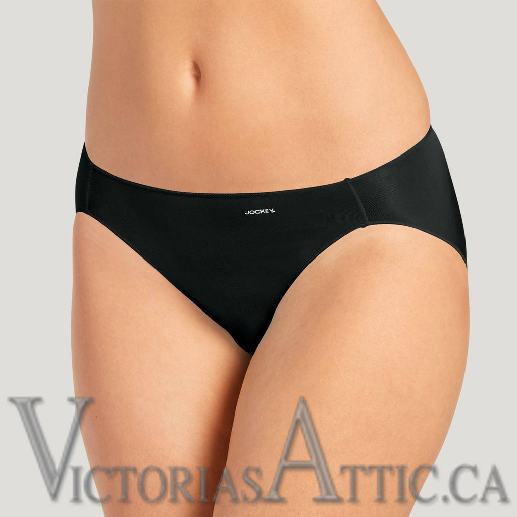 Jockey No Panty Line Promise Tactel Hi Cut Black - Victoria's Attic