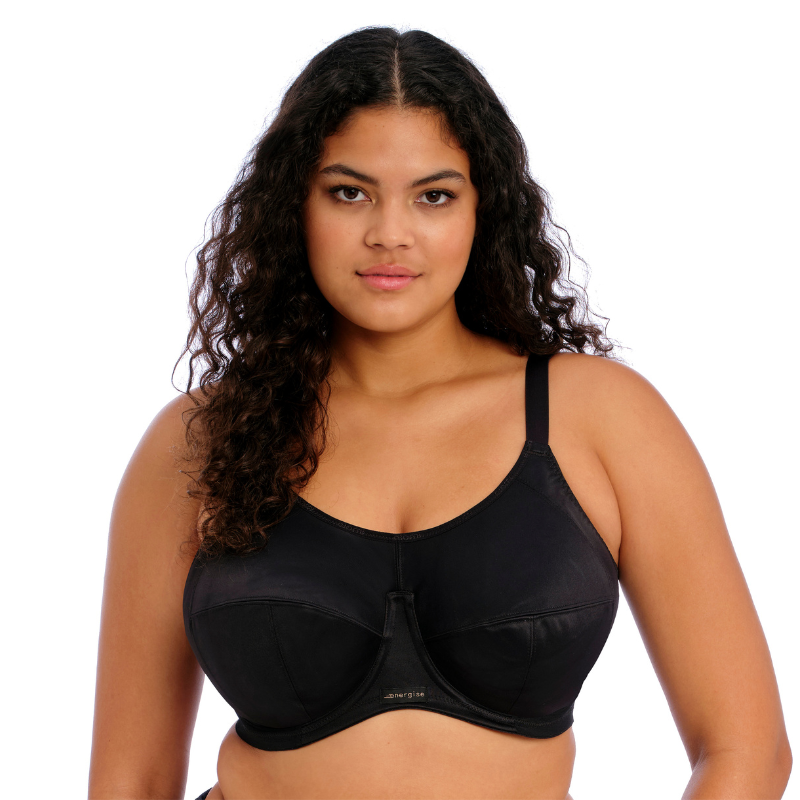 Elomi Energise Sports Bra Black - Victoria's Attic