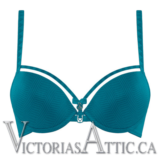 Victoria's Secret 32B,34B,34C BRA SET+garter+s thong BLACK