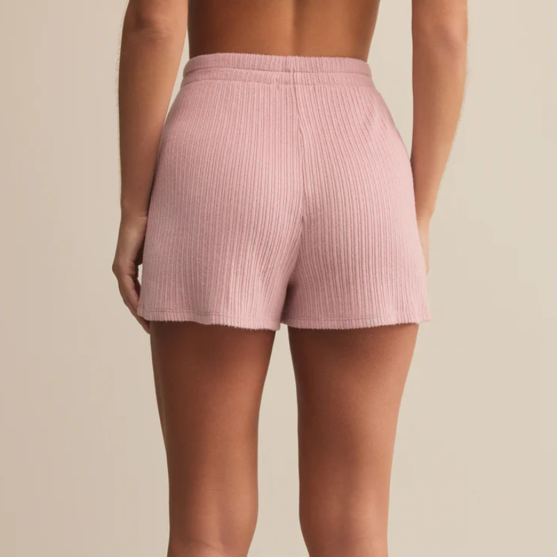 Z Supply Horizon Rib Short Pink Pearl - Victoria's Attic