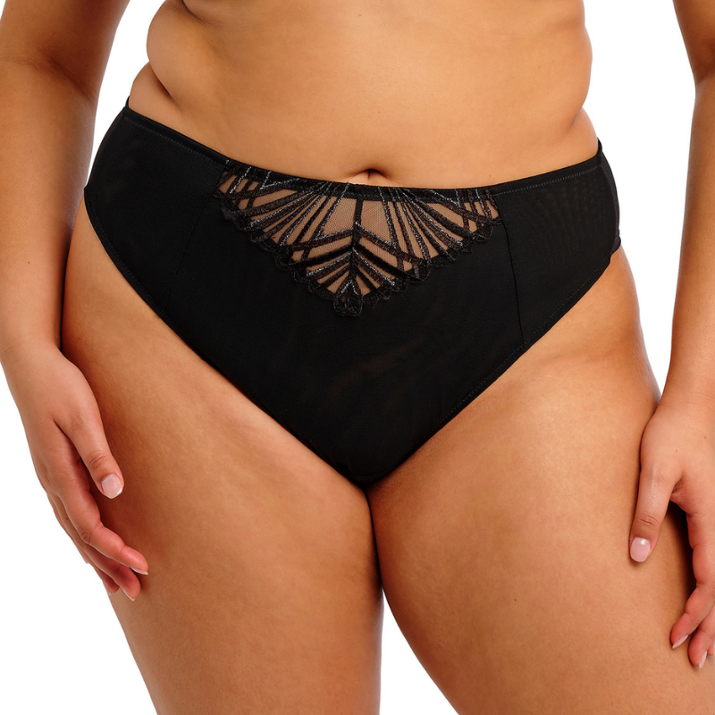 Elomi Reja Brazilian Brief Black - Victoria's Attic