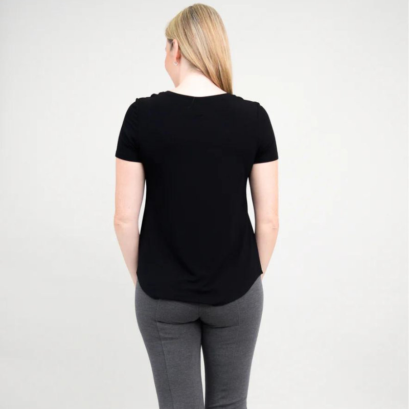 Blue Sky Tessa Tee Black - Victoria's Attic