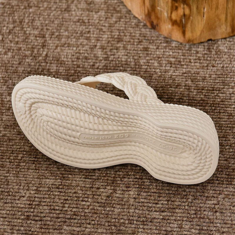 Braided Platform Flip Flops - Victoria's Attic