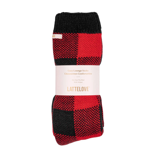 Coffee Shoppe Buffalo Check Slipper Sock - Victoria's Attic