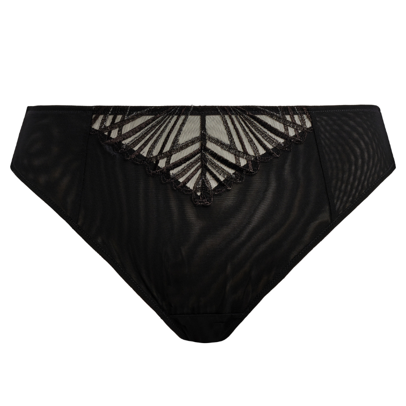 Elomi Reja Brazilian Brief Black - Victoria's Attic