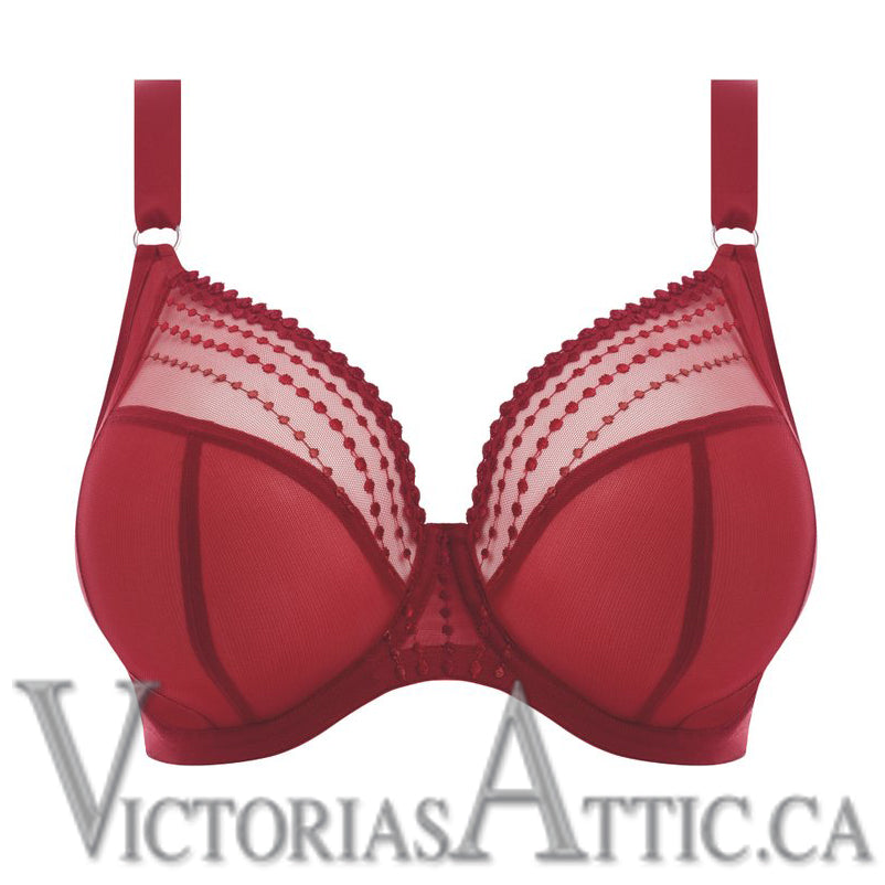 Load image into Gallery viewer, Elomi Matilda Plunge Bra Crimson - Victoria&amp;#39;s Attic
