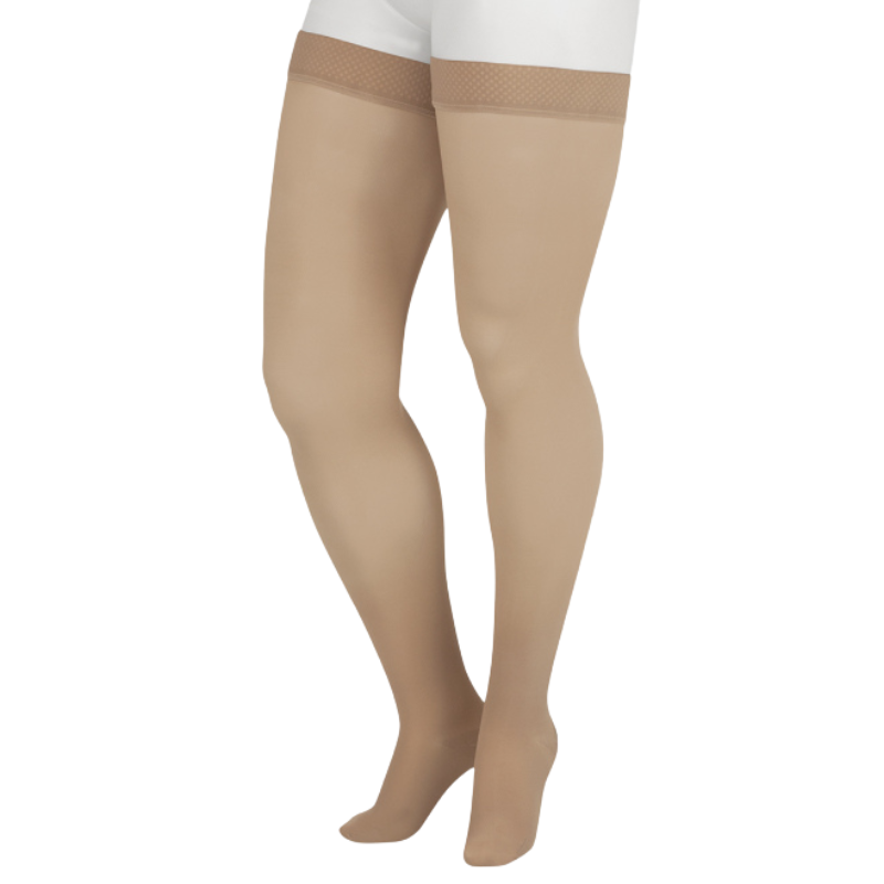 Juzo Soft Thigh High Compression Stocking Beige - Victoria's Attic