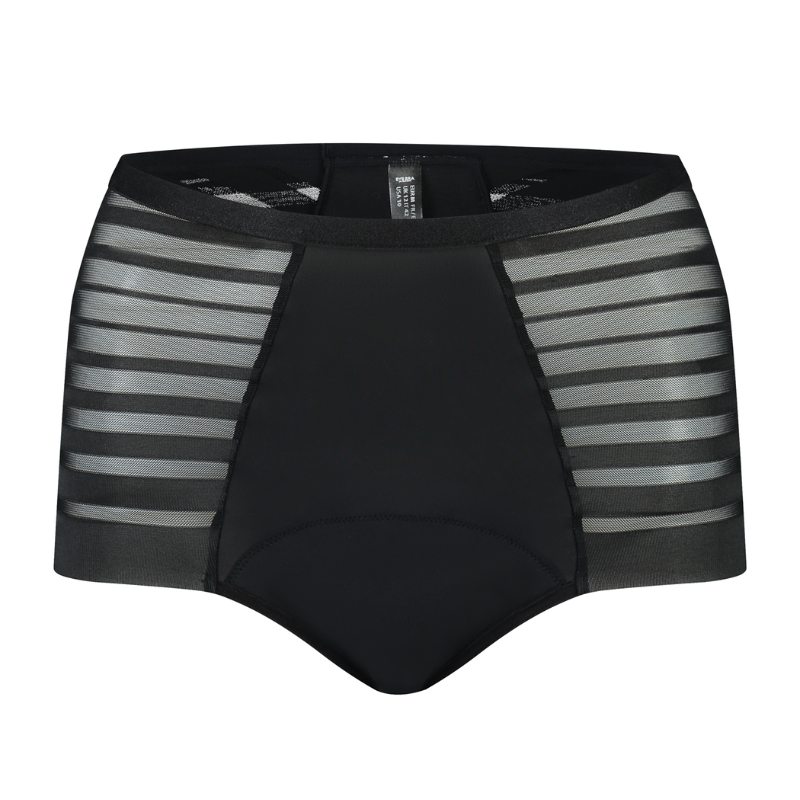 Bye Bra Period High Brief Lace High Flow Black - Victoria's Attic
