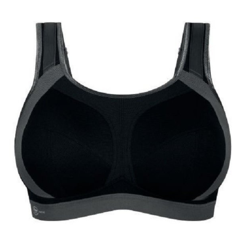 Anita Extreme Control Plus Sports Bra Black/Anthracite - Victoria's Attic