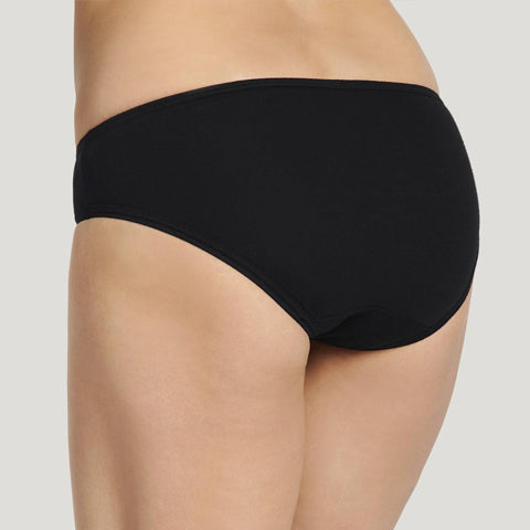 Jockey Elance Cotton Comfort Bikini Black - Victoria's Attic