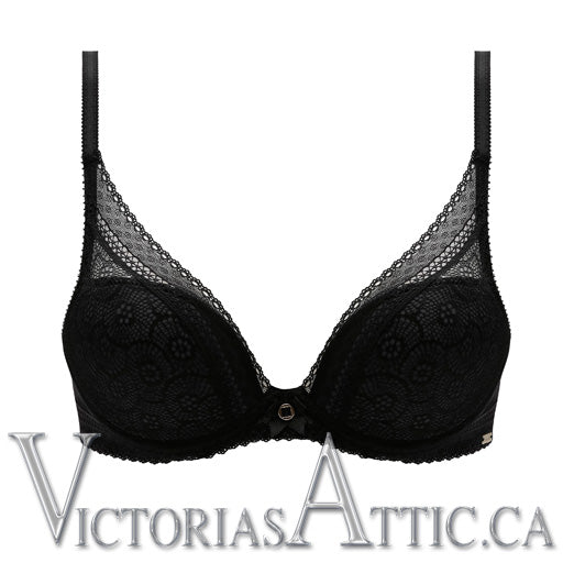 Chantelle Festivite UW Plunge T Shirt Bra Black - Victoria's Attic