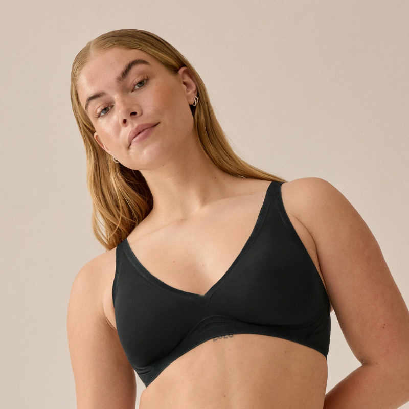Naturana The Sunday Wireless Bra Black - Victoria's Attic