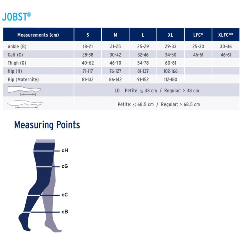 Jobst Opaque SoftFit 20-30 mmHg Knee High Stockings Natural - Victoria's Attic