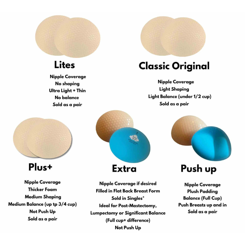 Honey Cloudz Triangle Plus+ Non Slip Bra Inserts Latte - Victoria's Attic