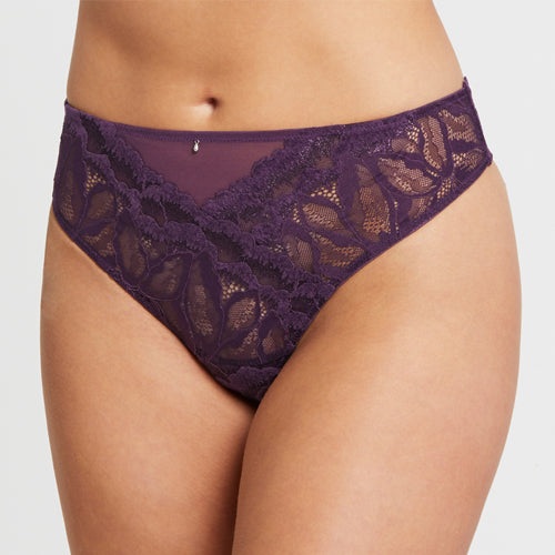 Montelle Royale Lace Thong Pinot - Victoria's Attic
