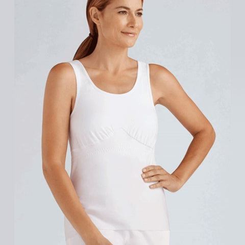 Amoena Michelle Post Surgery Camisole with Drain Management White - Victoria's Attic