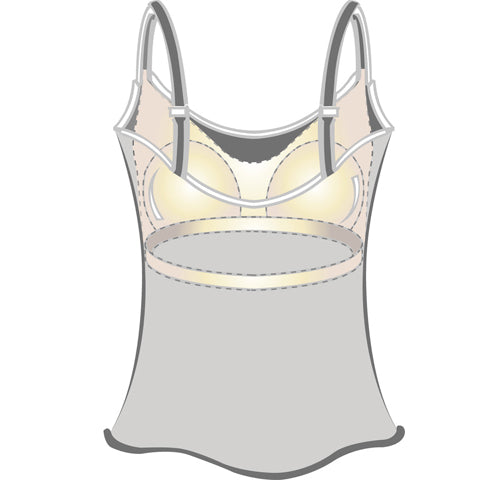 Load image into Gallery viewer, Amoena Michelle Post Surgery Camisole with Drain Management White - Victoria&amp;#39;s Attic
