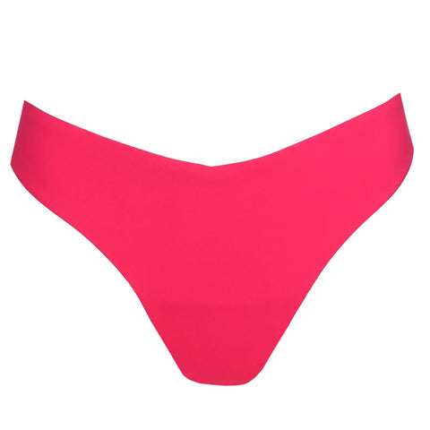Women's Polyester Thong (Pack of 2) (ZSH-PN-LC75059-RD - 84927-PN_Pink_M)