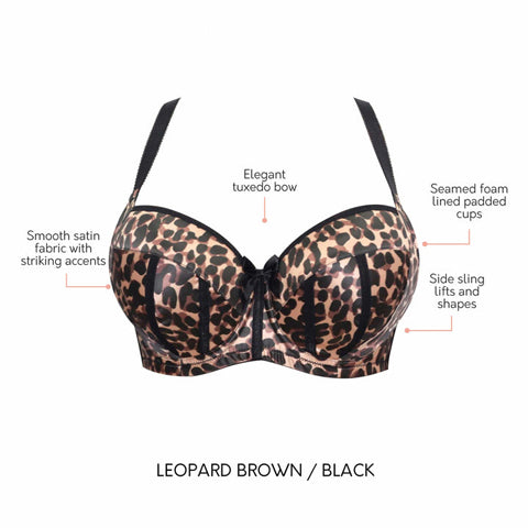 Parfait Charlotte UW Balcony Bra Leopard Brown – Victoria's Attic