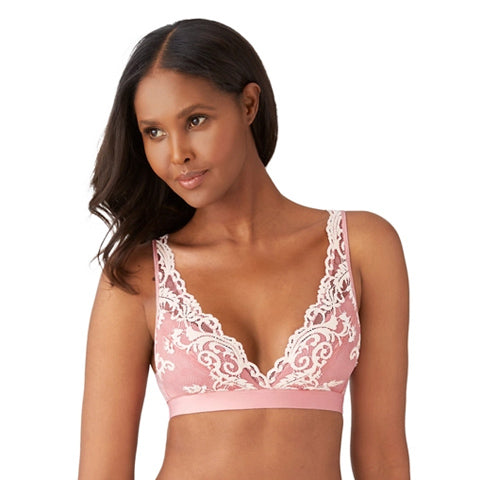 Wacoal Instant Icon Bralette Bridal Rose/Crystal Pink – Victoria's Attic