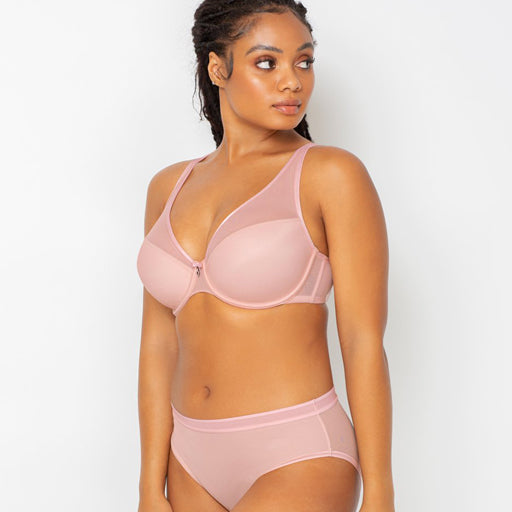 Curvy Couture Sheer Mesh High Cut Brief Blushing Pink – Victoria's