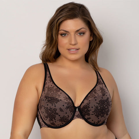 Curvy Couture Sheer Mesh Push Up Bra Chantilly – Victoria's Attic
