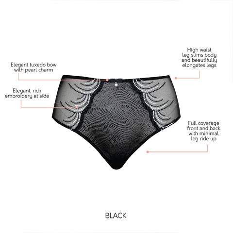 Parfait Pearl French Cut Panty Black – Victoria's Attic