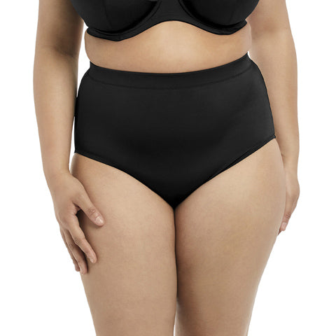 Elomi Swim Essentials High Waist Bikini Brief - Black