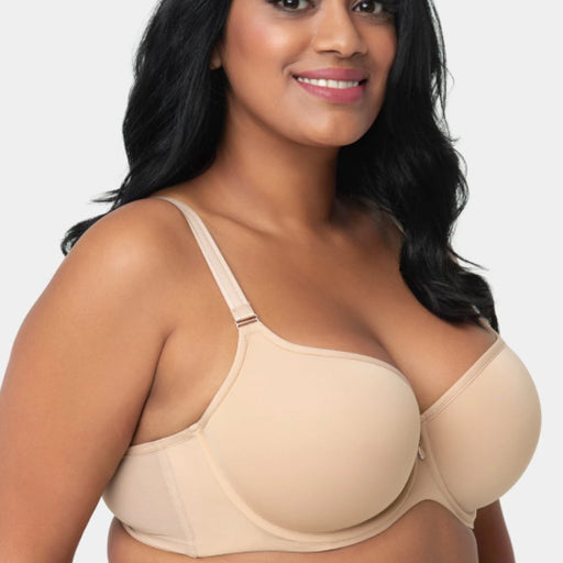 Curvy Couture Tulip Smooth Underwire T-Shirt Bra (More colors