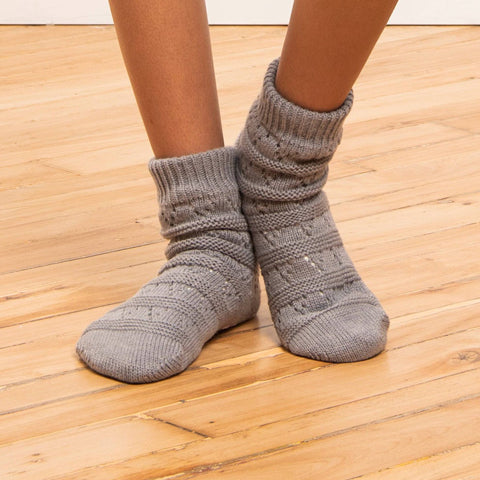 LatteLove Pointelle Short Length Slipper Socks - Victoria's Attic
