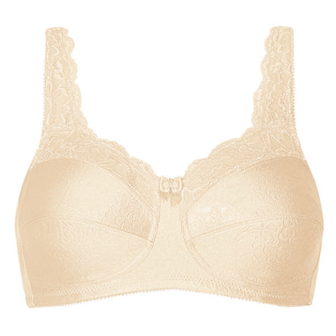 Amoena Magdalena Wire-Free Bra, Soft Cup, Size 34DD, Nude Ref