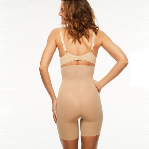Load image into Gallery viewer, Chantelle Basic Shaping High Waist Mid-Thigh Brief Nude - Victoria&amp;#39;s Attic
