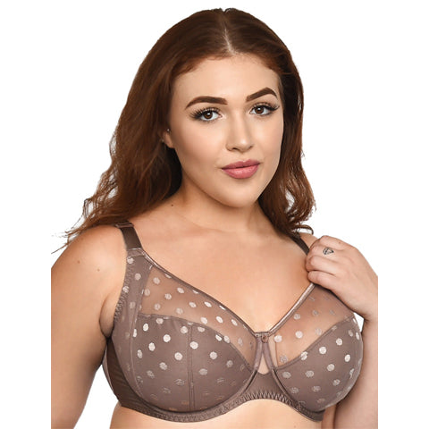 Fit Fully Yours Carmen Polka Dot UW Full Cup Bra Taupe - Victoria's Attic