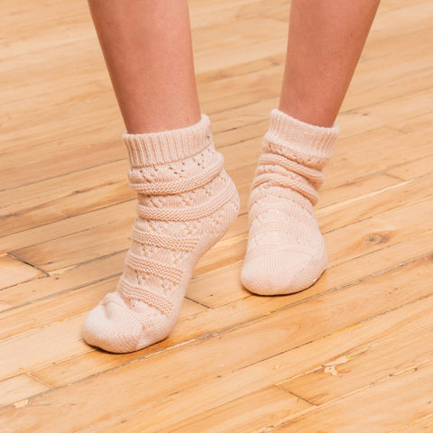 LatteLove Pointelle Short Length Slipper Socks - Victoria's Attic