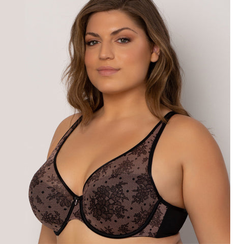 Curvy Couture Smooth Strapless Multiway Bra, Black, Size 40D, from