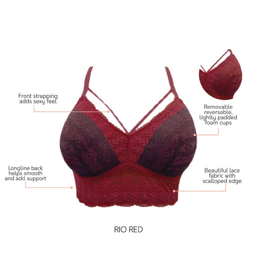 Load image into Gallery viewer, Parfait Mia Lace Wireless Padded Bralette Rio Red - Victoria&amp;#39;s Attic
